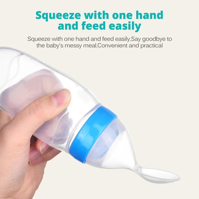 Cuillère alimentation progressive bébé - Baby progressive feeding spoon
