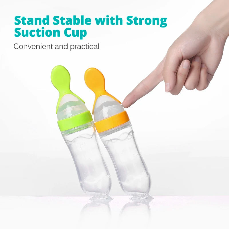 Cuillère alimentation progressive bébé - Baby progressive feeding spoon