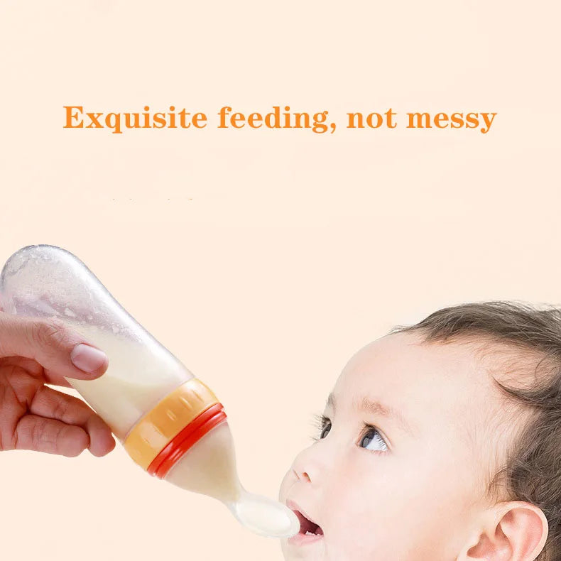 Cuillère alimentation progressive bébé - Baby progressive feeding spoon