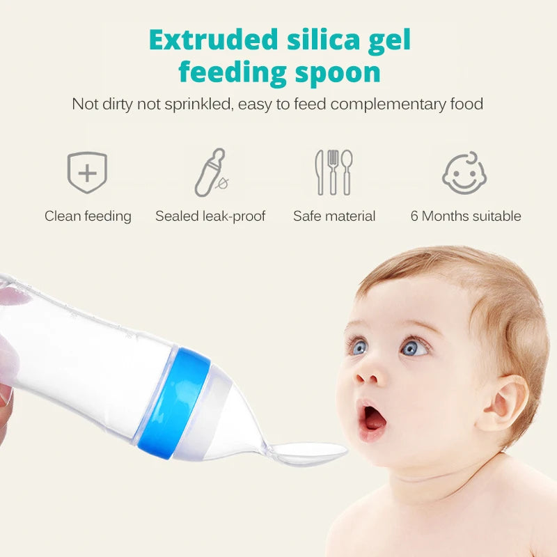 Cuillère alimentation progressive bébé - Baby progressive feeding spoon