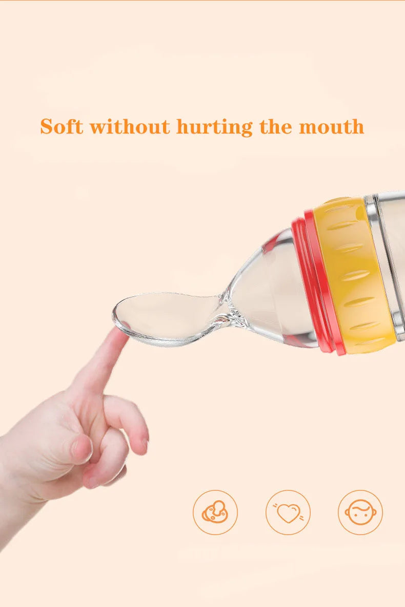 Cuillère alimentation progressive bébé - Baby progressive feeding spoon