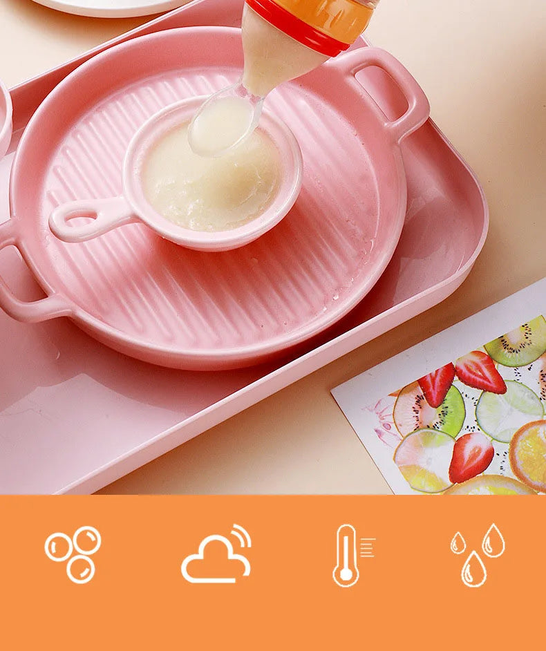 Cuillère alimentation progressive bébé - Baby progressive feeding spoon