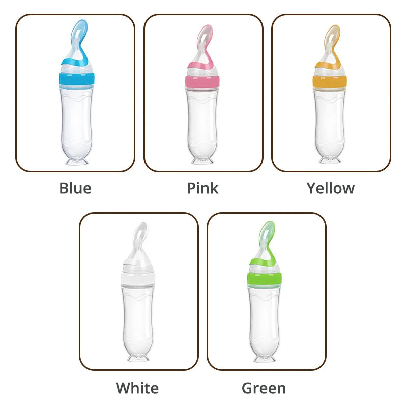 Cuillère alimentation progressive bébé - Baby progressive feeding spoon