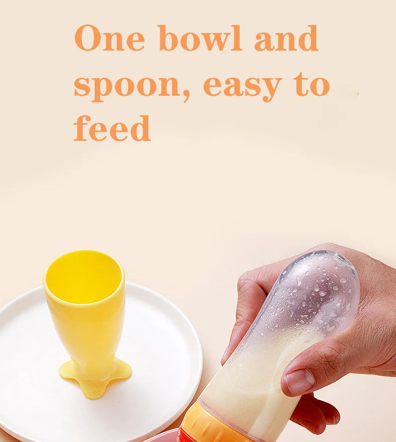Cuillère alimentation progressive bébé - Baby progressive feeding spoon