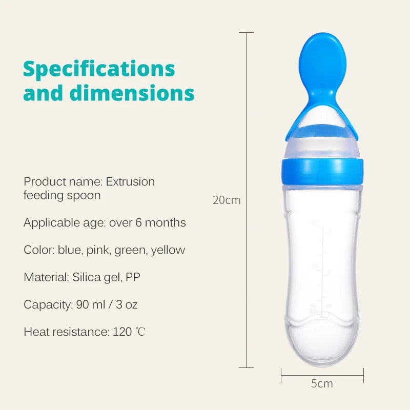 Cuillère alimentation progressive bébé - Baby progressive feeding spoon