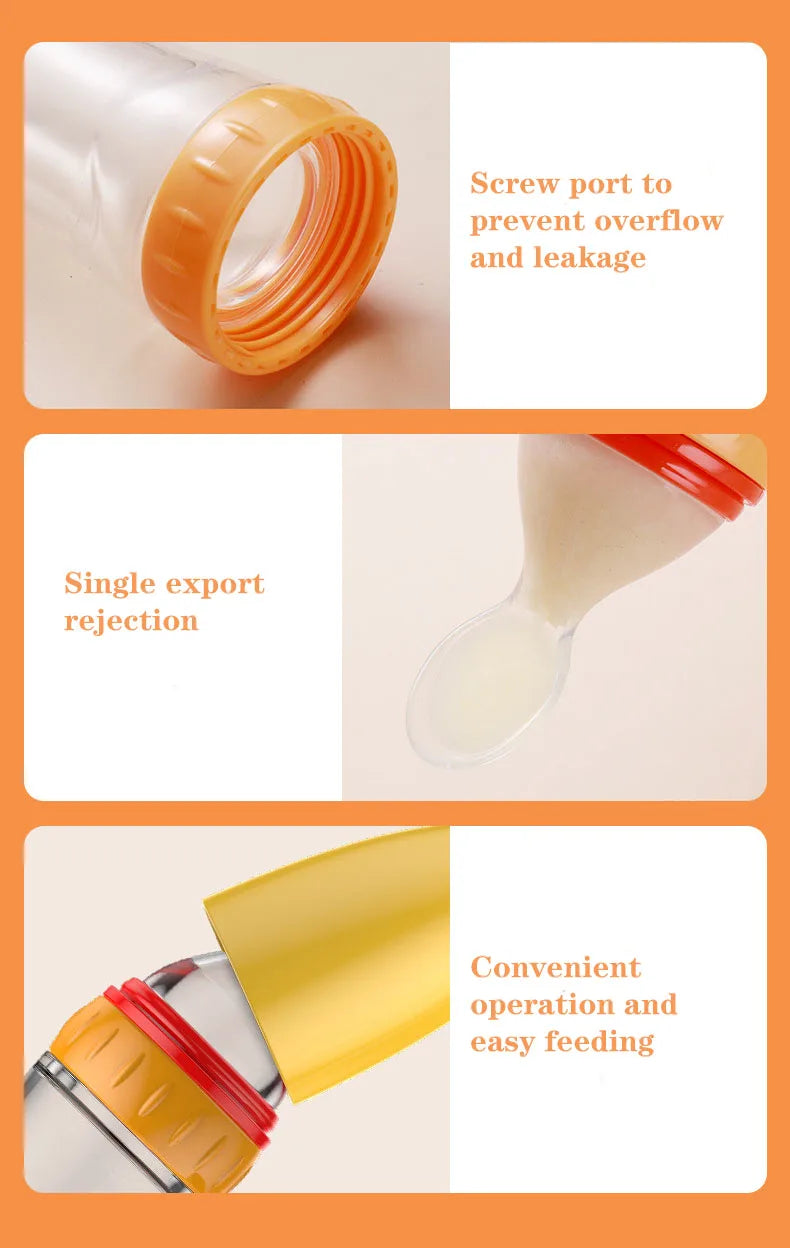 Cuillère alimentation progressive bébé - Baby progressive feeding spoon