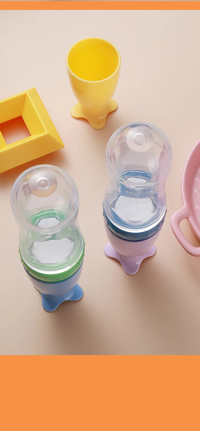 Cuillère alimentation progressive bébé - Baby progressive feeding spoon