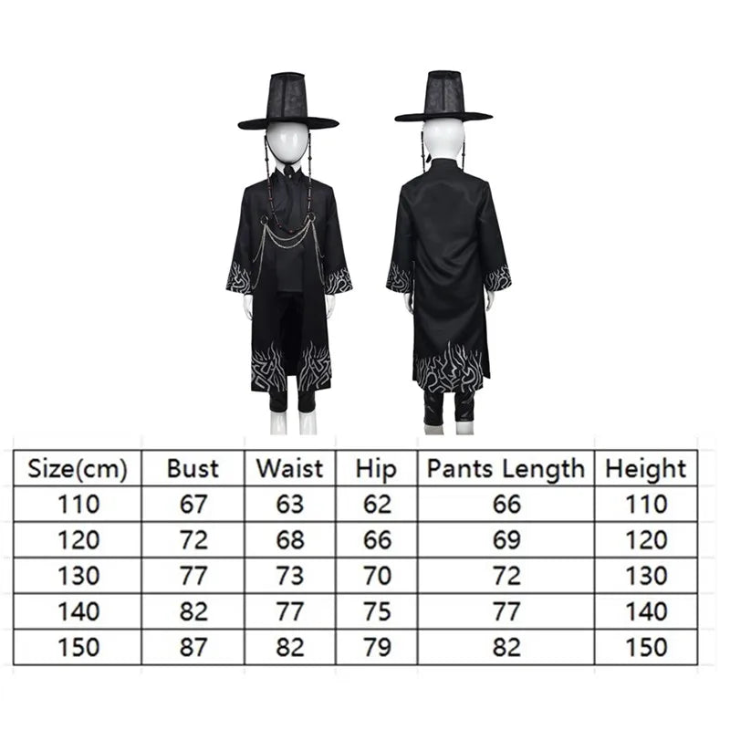 Costume Jinu Fantasia 2025 – Déguisement Chasseur de Démons pour Enfants, Halloween et Carnaval ********* English *********** Jinu Fantasia 2025 Costume – Demon Hunter Outfit for Kids, Halloween and Carnival