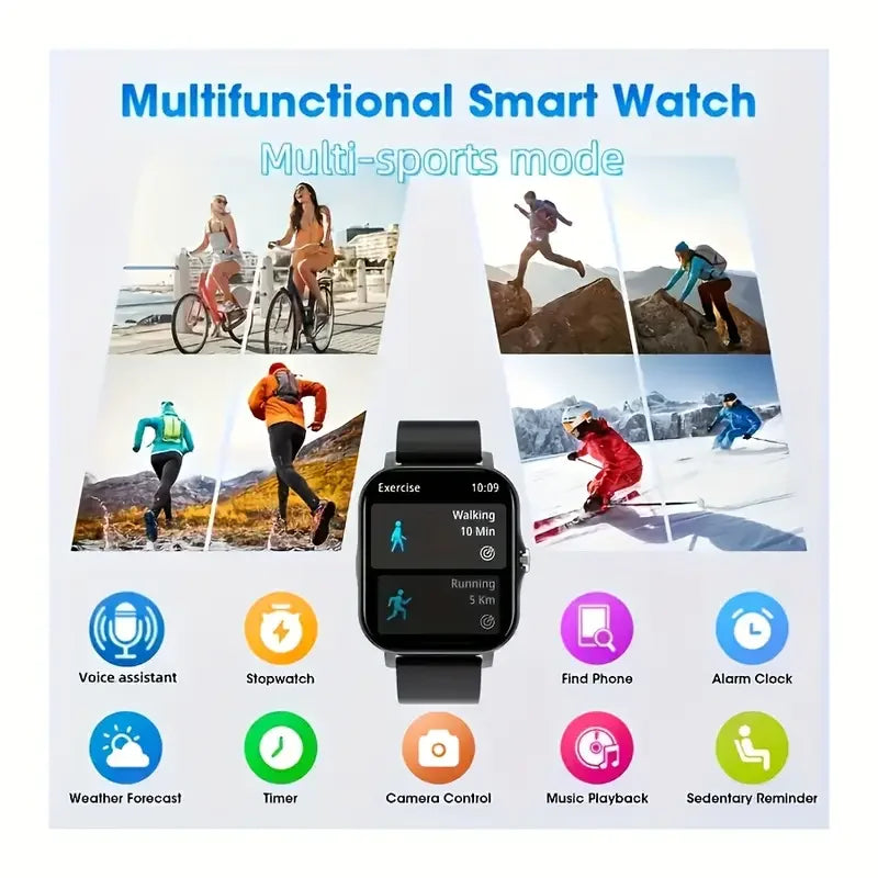 KESHUYOU 2025 – Montre Connectée 2.01" HD avec Appels & Fonctions Intelligentes **Anglais ** KESHUYOU 2025 – 2.01" HD Smartwatch with Calling & Smart Features