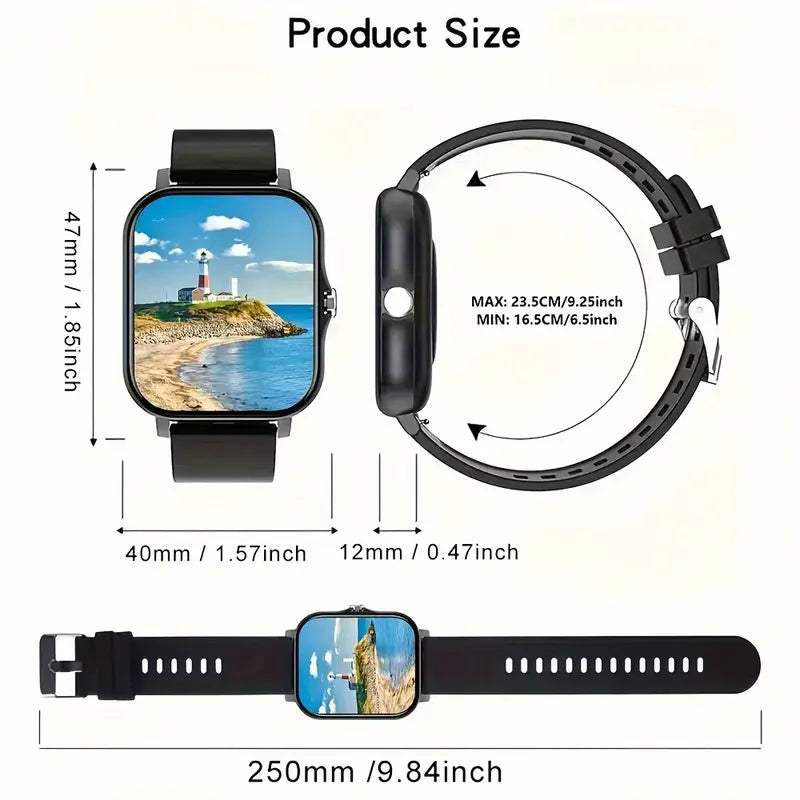 KESHUYOU 2025 – Montre Connectée 2.01" HD avec Appels & Fonctions Intelligentes **Anglais ** KESHUYOU 2025 – 2.01" HD Smartwatch with Calling & Smart Features