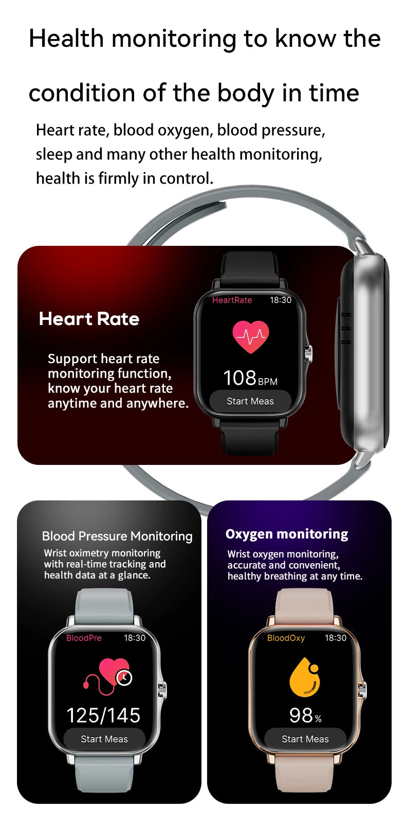 LAXASFIT 2025 – Montre Connectée Tactile avec Appels Bluetooth, Suivi Fitness & Coffret Cadeau pour Homme et Femme **ENG**LAXASFIT 2025 – Full Touch Smartwatch with Bluetooth Call, Fitness Tracker & Gift Box for Men and Women