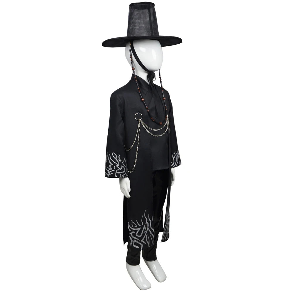 Costume Jinu Fantasia 2025 – Déguisement Chasseur de Démons pour Enfants, Halloween et Carnaval ********* English *********** Jinu Fantasia 2025 Costume – Demon Hunter Outfit for Kids, Halloween and Carnival