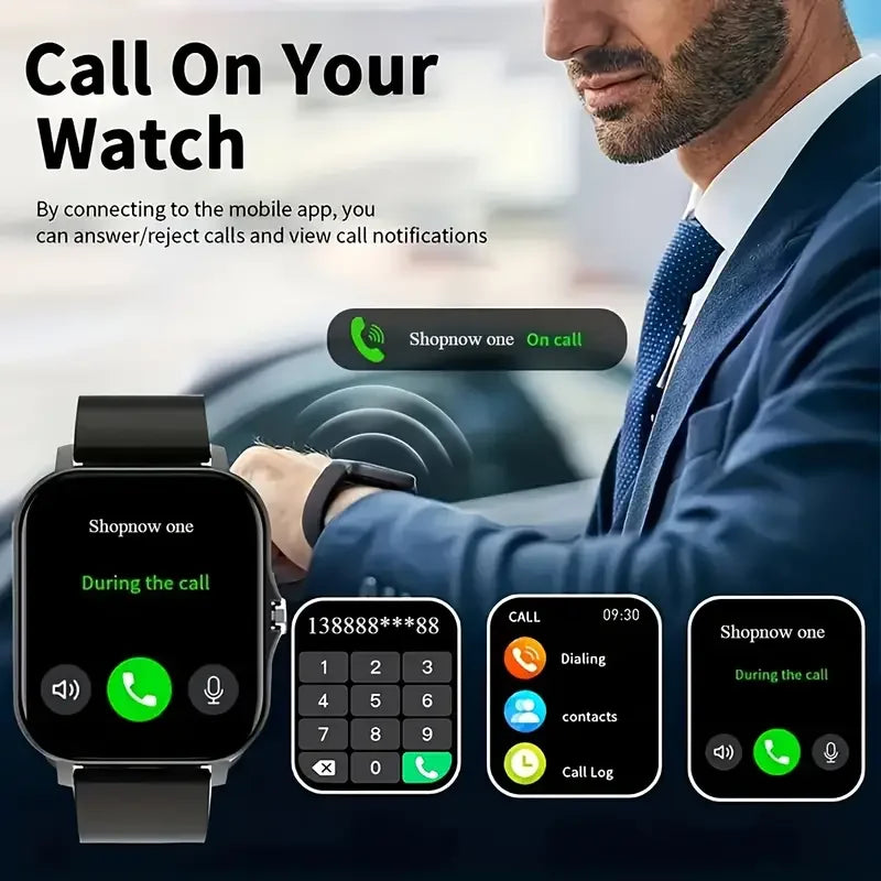 KESHUYOU 2025 – Montre Connectée 2.01" HD avec Appels & Fonctions Intelligentes **Anglais ** KESHUYOU 2025 – 2.01" HD Smartwatch with Calling & Smart Features