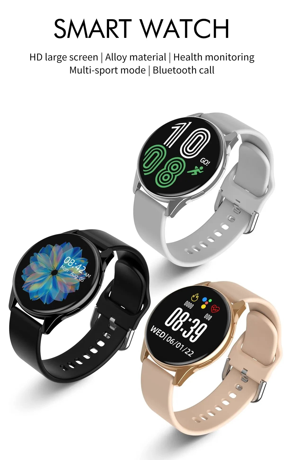 LIGE 2025 – Montre Connectée avec Appels Bluetooth, Charge Sans Fil, Cadran Personnalisé & Bracelet Fitness + Boîte **ENG** LIGE 2025 – Smartwatch with Bluetooth Calls, Wireless Charging, Custom Watch Face & Fitness Tracker + Box