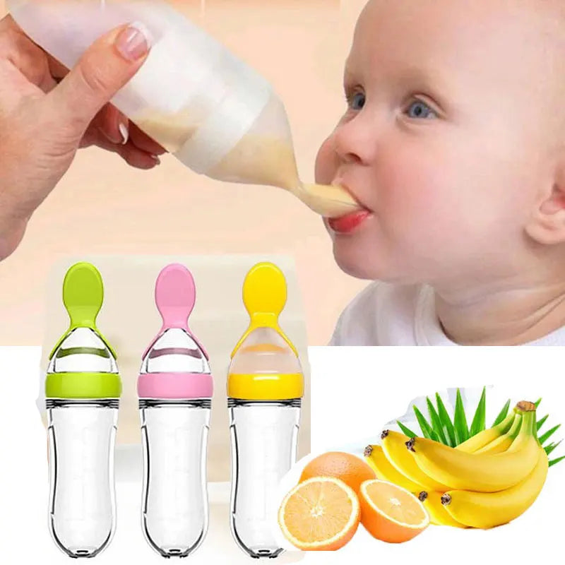 Cuillère alimentation progressive bébé - Baby progressive feeding spoon