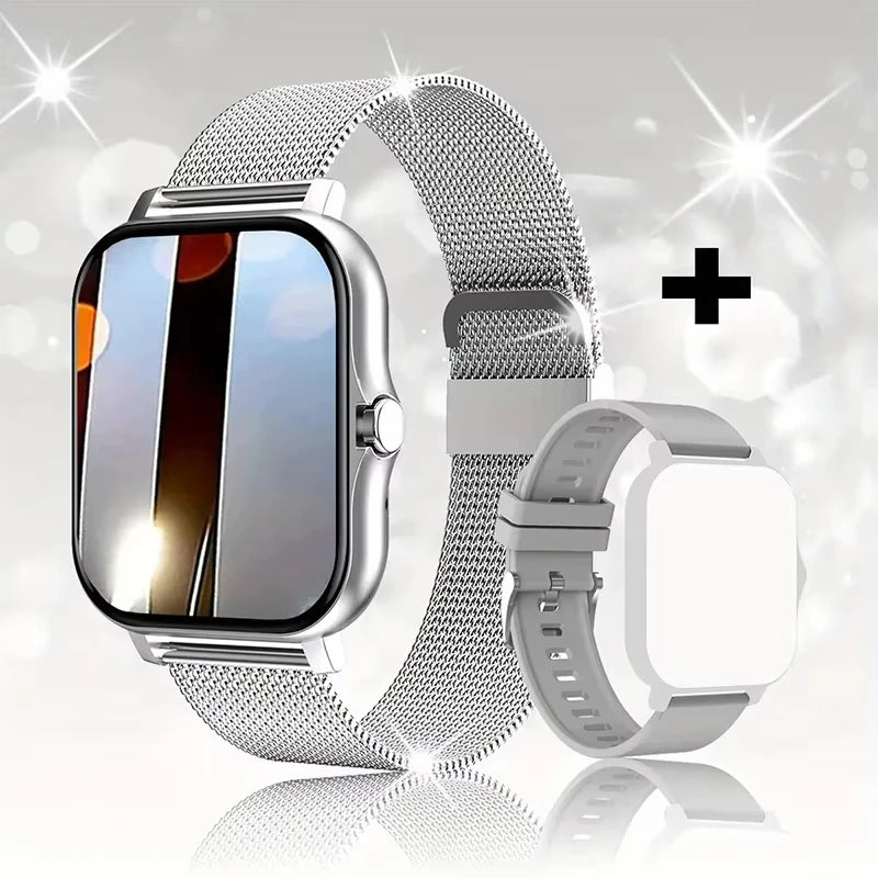 LAXASFIT 2025 – Montre Connectée Tactile avec Appels Bluetooth, Suivi Fitness & Coffret Cadeau pour Homme et Femme **ENG**LAXASFIT 2025 – Full Touch Smartwatch with Bluetooth Call, Fitness Tracker & Gift Box for Men and Women