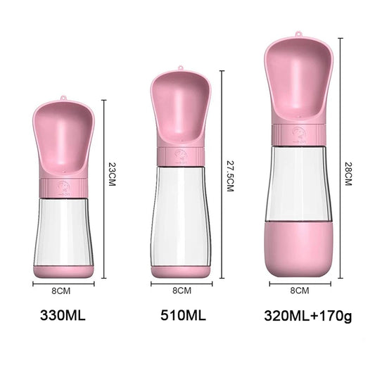 Bouteille d'eau pour chien / Bouteil de nourriture pour chien / Bouteil deux en un pour animaux - Water bottle for dog / Food bottle for dog / Two-in-one bottle for pets.