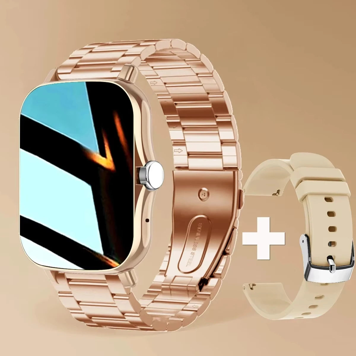 LAXASFIT 2025 – Montre Connectée Tactile avec Appels Bluetooth, Suivi Fitness & Coffret Cadeau pour Homme et Femme **ENG**LAXASFIT 2025 – Full Touch Smartwatch with Bluetooth Call, Fitness Tracker & Gift Box for Men and Women