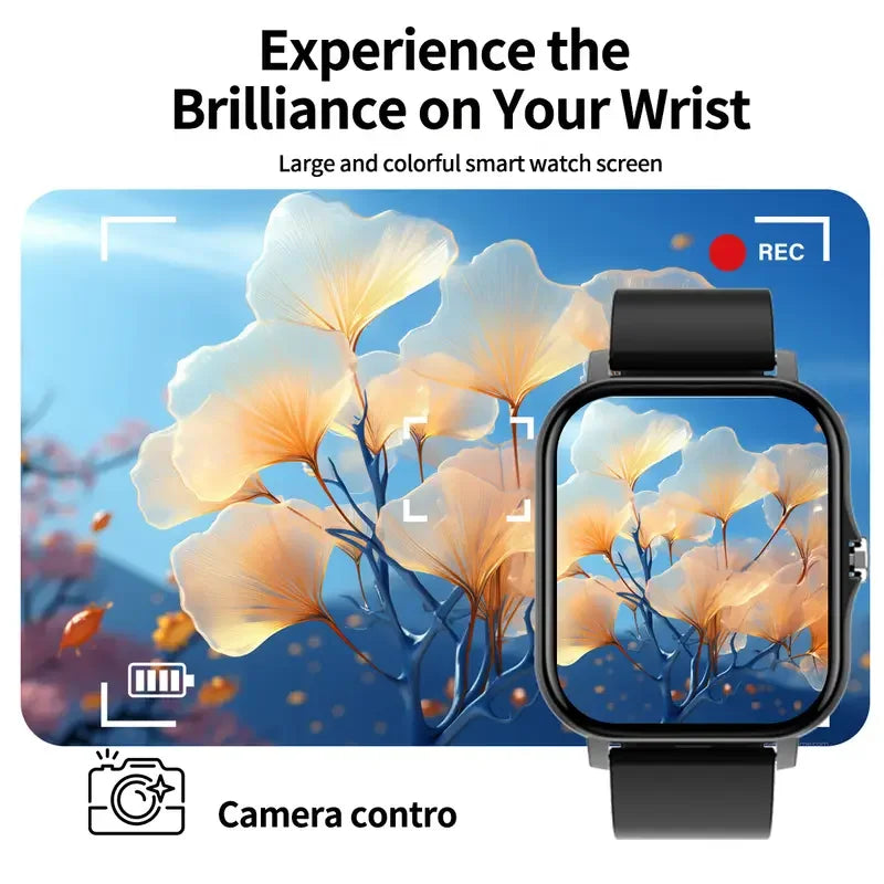 KESHUYOU 2025 – Montre Connectée 2.01" HD avec Appels & Fonctions Intelligentes **Anglais ** KESHUYOU 2025 – 2.01" HD Smartwatch with Calling & Smart Features