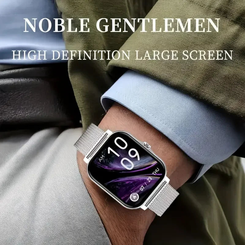 KESHUYOU 2025 – Montre Connectée 2.01" HD avec Appels & Fonctions Intelligentes **Anglais ** KESHUYOU 2025 – 2.01" HD Smartwatch with Calling & Smart Features