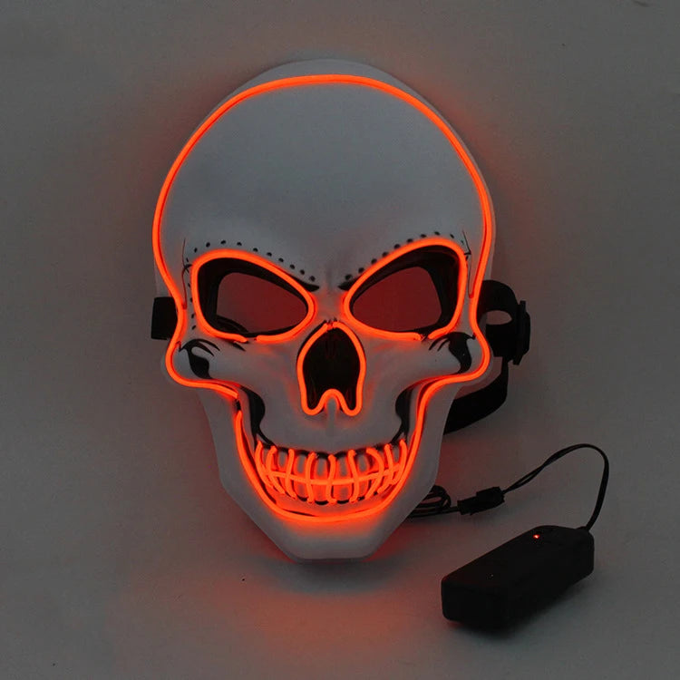 Masque Crâne LED Lumineux – Effet Horreur pour Halloween, Cosplay et Fêtes Nocturnes ******** ENGLISH *****LED Skull Mask – Scary Light-Up Mask for Halloween, Cosplay & Party Decor
