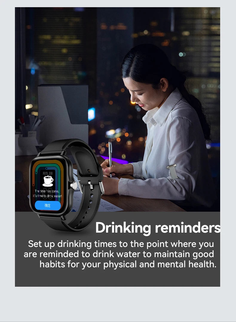 LAXASFIT 2025 – Montre Connectée Tactile avec Appels Bluetooth, Suivi Fitness & Coffret Cadeau pour Homme et Femme **ENG**LAXASFIT 2025 – Full Touch Smartwatch with Bluetooth Call, Fitness Tracker & Gift Box for Men and Women