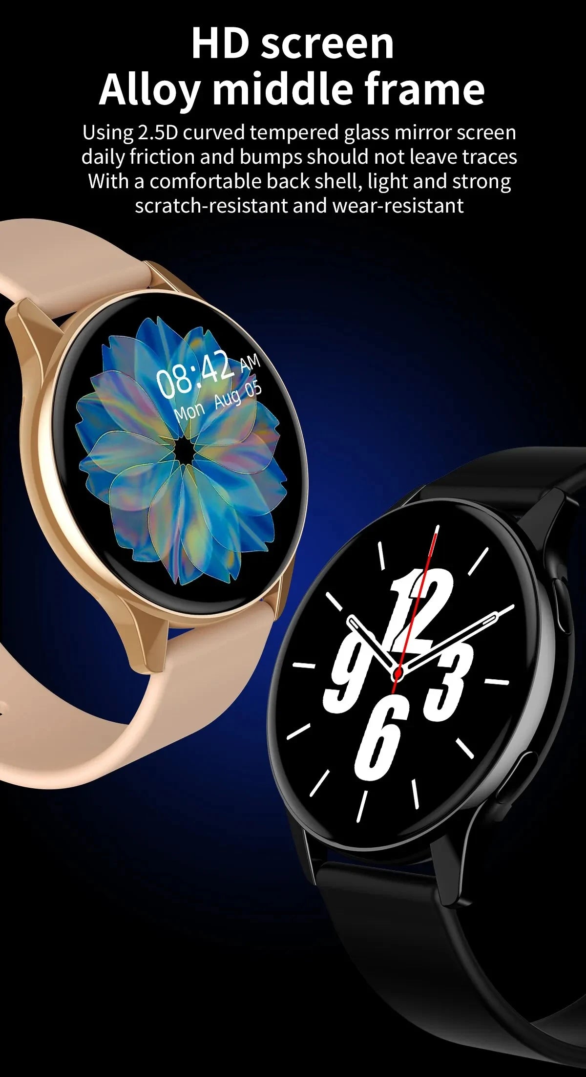 LIGE 2025 – Montre Connectée avec Appels Bluetooth, Charge Sans Fil, Cadran Personnalisé & Bracelet Fitness + Boîte **ENG** LIGE 2025 – Smartwatch with Bluetooth Calls, Wireless Charging, Custom Watch Face & Fitness Tracker + Box
