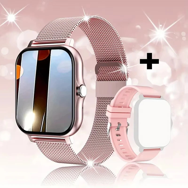 LAXASFIT 2025 – Montre Connectée Tactile avec Appels Bluetooth, Suivi Fitness & Coffret Cadeau pour Homme et Femme **ENG**LAXASFIT 2025 – Full Touch Smartwatch with Bluetooth Call, Fitness Tracker & Gift Box for Men and Women