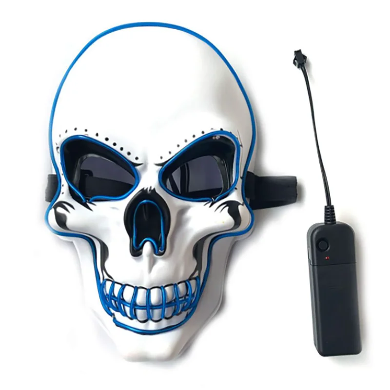 Masque Crâne LED Lumineux – Effet Horreur pour Halloween, Cosplay et Fêtes Nocturnes ******** ENGLISH *****LED Skull Mask – Scary Light-Up Mask for Halloween, Cosplay & Party Decor
