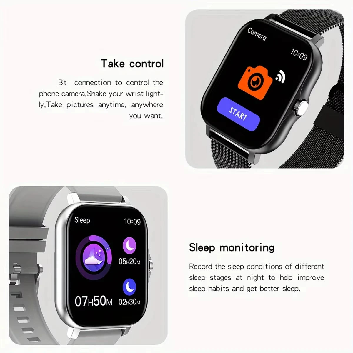LAXASFIT 2025 – Montre Connectée Tactile avec Appels Bluetooth, Suivi Fitness & Coffret Cadeau pour Homme et Femme **ENG**LAXASFIT 2025 – Full Touch Smartwatch with Bluetooth Call, Fitness Tracker & Gift Box for Men and Women