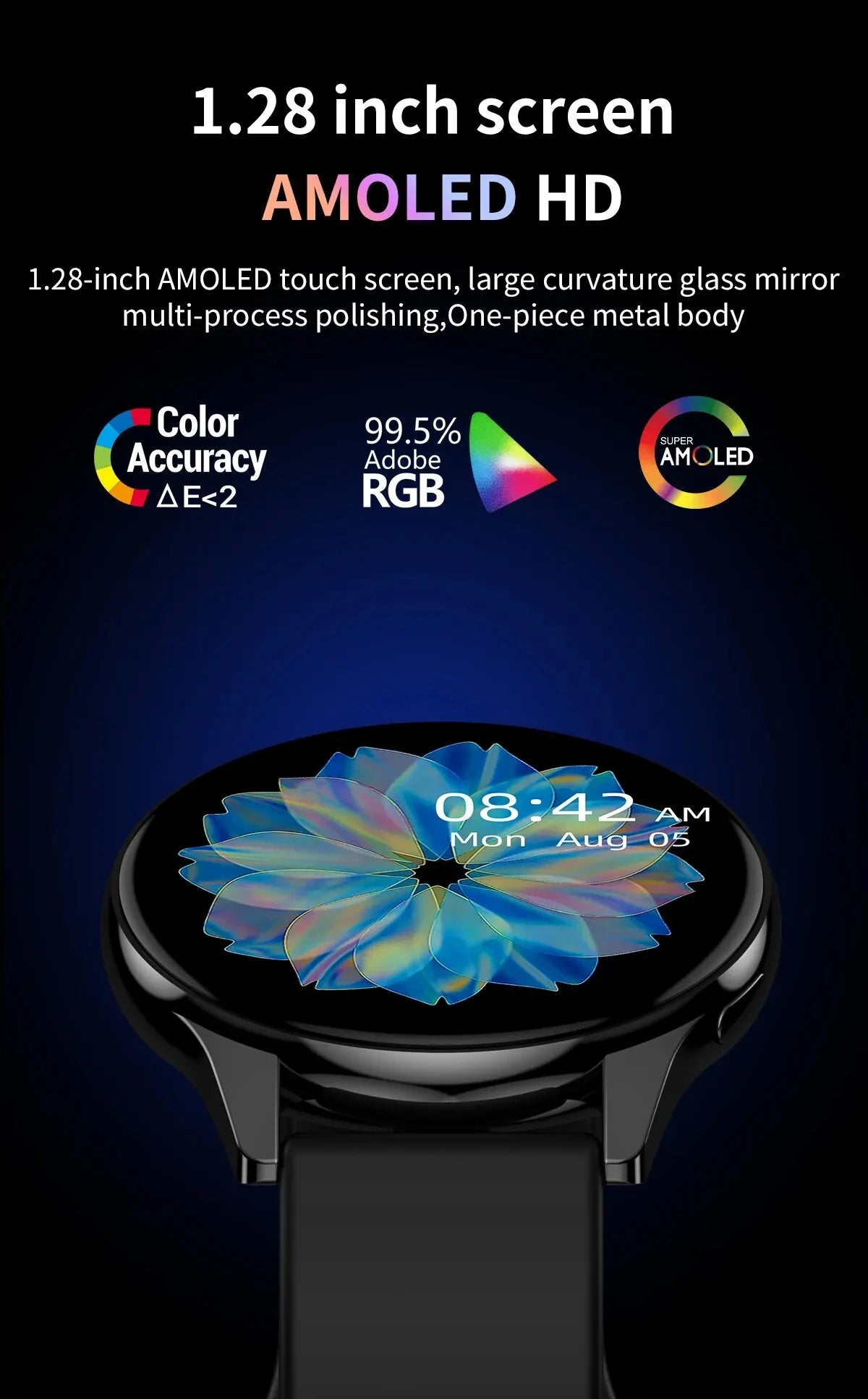 LIGE 2025 – Montre Connectée avec Appels Bluetooth, Charge Sans Fil, Cadran Personnalisé & Bracelet Fitness + Boîte **ENG** LIGE 2025 – Smartwatch with Bluetooth Calls, Wireless Charging, Custom Watch Face & Fitness Tracker + Box