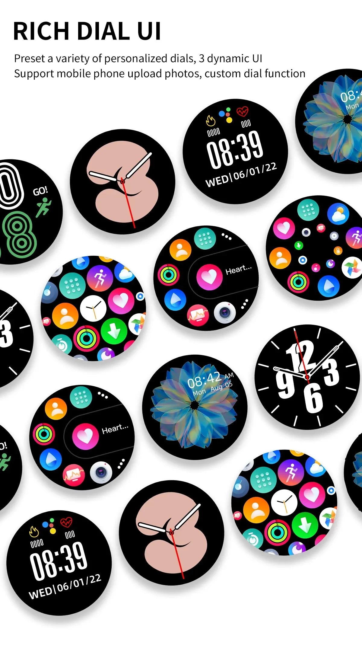LIGE 2025 – Montre Connectée avec Appels Bluetooth, Charge Sans Fil, Cadran Personnalisé & Bracelet Fitness + Boîte **ENG** LIGE 2025 – Smartwatch with Bluetooth Calls, Wireless Charging, Custom Watch Face & Fitness Tracker + Box
