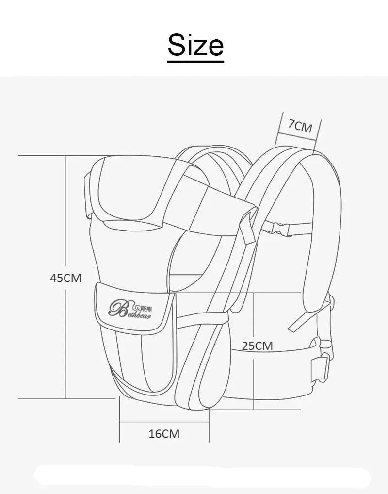 Porte bébé ergonomique de randonné - Ergonomic hiking baby carrier