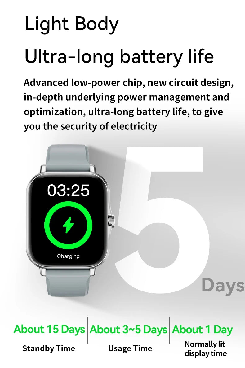 LAXASFIT 2025 – Montre Connectée Tactile avec Appels Bluetooth, Suivi Fitness & Coffret Cadeau pour Homme et Femme **ENG**LAXASFIT 2025 – Full Touch Smartwatch with Bluetooth Call, Fitness Tracker & Gift Box for Men and Women