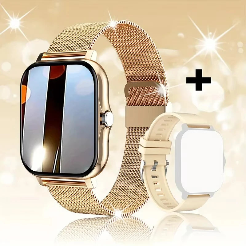 LAXASFIT 2025 – Montre Connectée Tactile avec Appels Bluetooth, Suivi Fitness & Coffret Cadeau pour Homme et Femme **ENG**LAXASFIT 2025 – Full Touch Smartwatch with Bluetooth Call, Fitness Tracker & Gift Box for Men and Women