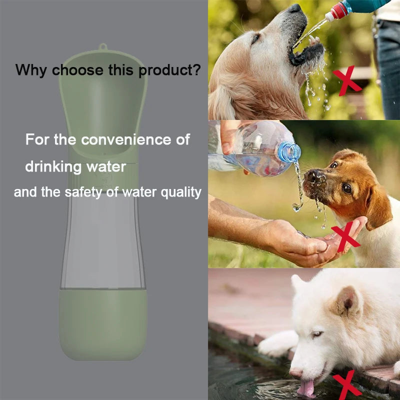 Bouteille d'eau pour chien /  Bouteil de nourriture pour chien / Bouteil deux en un pour animaux - Water bottle for dog / Food bottle for dog / Two-in-one bottle for pets.