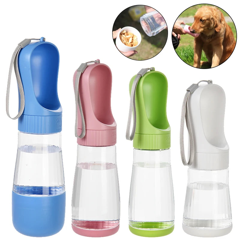 Bouteille d'eau pour chien /  Bouteil de nourriture pour chien / Bouteil deux en un pour animaux - Water bottle for dog / Food bottle for dog / Two-in-one bottle for pets.