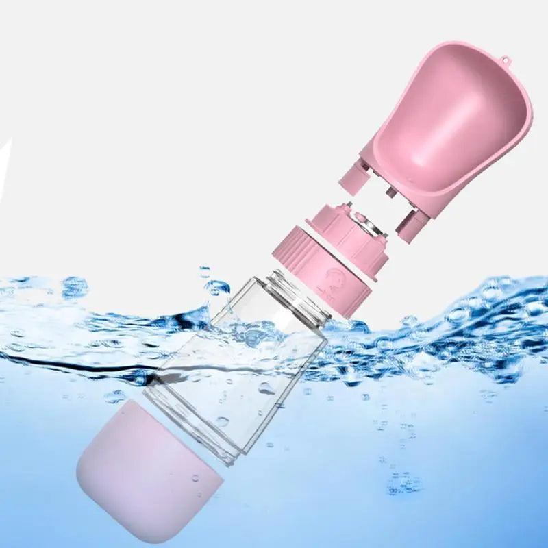 Bouteille d'eau pour chien /  Bouteil de nourriture pour chien / Bouteil deux en un pour animaux - Water bottle for dog / Food bottle for dog / Two-in-one bottle for pets.